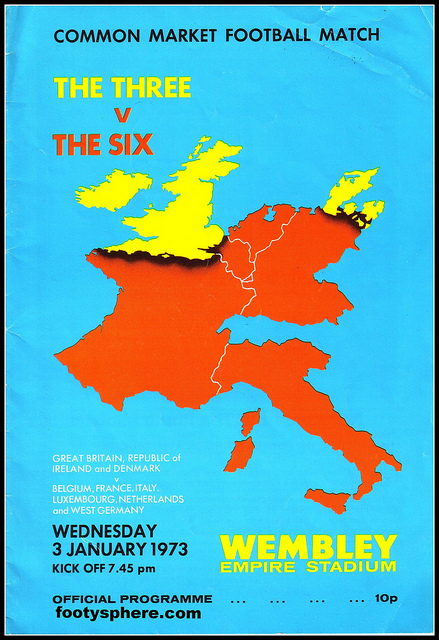 'The Three v The Six' programme front cover